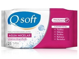 Q-SOFT TOALLAS DESMAQ x25u AGUA MICE