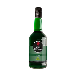 TRES PLUMAS LICOR x750cc MENTA