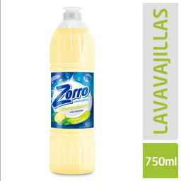 ZORRO LAVAVAJILLA x750ml LIMON Y TE VERDE