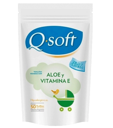 Q-SOFT TOALLAS HUM x50u DP ALOE