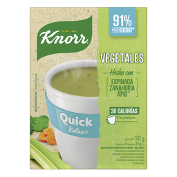 KNORR SOPA QUICK VEGETALES x50g LIGHT