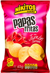 NIKITOS PAPAS FRITAS x65g JAMON SERR